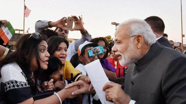 Titled “Howdy Modi!”, the event on September 22, hosted by the Texas India Forum, is being promoted as a community summit. (PTI Photo)