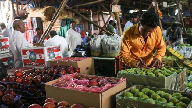 APMC market in Vashi.(HT Photo) APMC market in Vashi.(HT Photo)