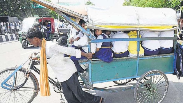 While transporters have expressed resentment over the step and said they feared a loss of business, the government has formed a committee and asked all the protesting parties to submit their suggestions. (HT/Dheeraj Dhawan) While transporters have expressed resentment over the step and said they feared a loss of business, the government has formed a committee and asked all the protesting parties to submit their suggestions. (HT/Dheeraj Dhawan)