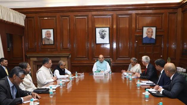 Amit Shah proposed hosting of Interpol General Assembly in the national capital in 2022, as a part of celebrations of the 75th anniversary of India’s independence. (HT FILE) Amit Shah proposed hosting of Interpol General Assembly in the national capital in 2022, as a part of celebrations of the 75th anniversary of India’s independence. (HT FILE)
