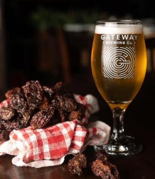 The Bhut Jholakia seasonal apple cider beer by Gateway Brewing Co has a punch from the chilli and a lingering spiciness, but neither overwhelms. The Bhut Jholakia seasonal apple cider beer by Gateway Brewing Co has a punch from the chilli and a lingering spiciness, but neither overwhelms.