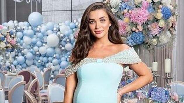 Amy Jackson looks gorgeous at her baby shower.