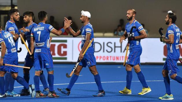 File photo of India hockey team. (Arijit Sen/HT Photo) File photo of India hockey team. (Arijit Sen/HT Photo)