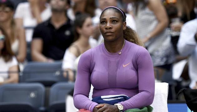 Serena Williams, of the United States, takes break between games against Karolina Muchova, of the Czech Republic, during round three of the US Open tennis championships Friday, Aug. 30, 2019, in New York. (AP) Serena Williams, of the United States, takes break between games against Karolina Muchova, of the Czech Republic, during round three of the US Open tennis championships Friday, Aug. 30, 2019, in New York. (AP)