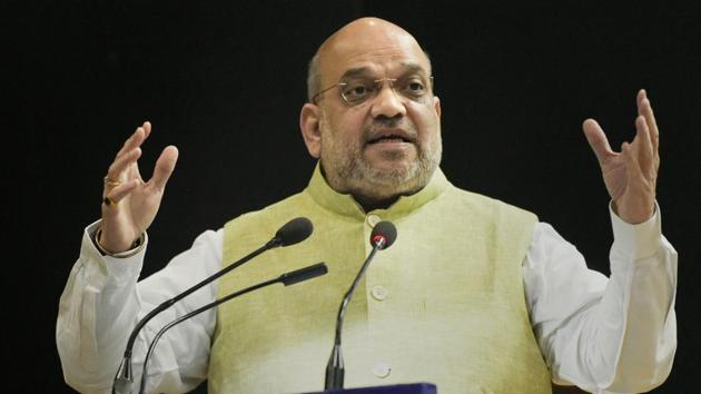 Home minister Amit Shah on Saturday told Interpol of India’s concern over delays by the Lyon, France-based organisation in issuing so-called red corner notices (RCNs) against fugitives hiding from the law. (PTI Photo) Home minister Amit Shah on Saturday told Interpol of India’s concern over delays by the Lyon, France-based organisation in issuing so-called red corner notices (RCNs) against fugitives hiding from the law. (PTI Photo)