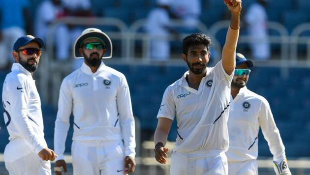 Jasprit Bumrah claims his hat-trick(ICC Twitter) Jasprit Bumrah claims his hat-trick(ICC Twitter)