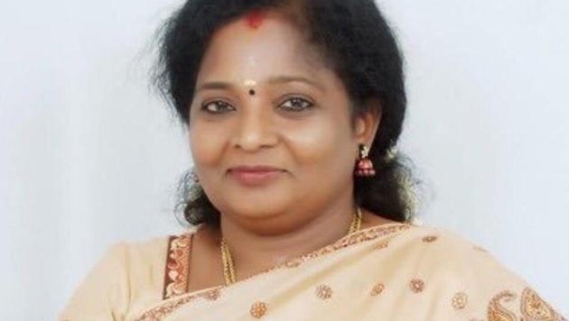 Tamilisai was appointed as the first woman state chief for TN BJP in August 2014. Of the 30 plus BJP state unit chiefs, Tamilisai was the only woman BJP state unit president in the country.(FILE PHOTO.)