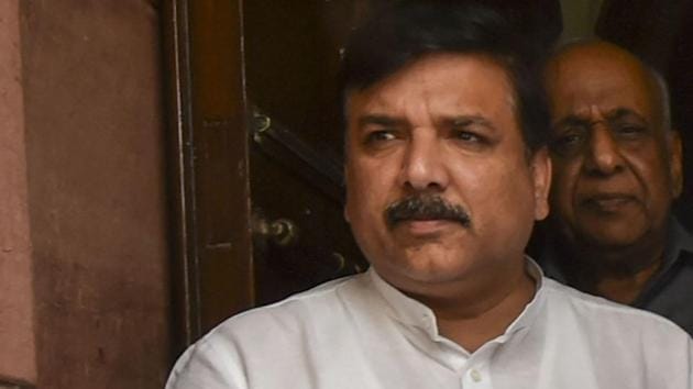 Senior AAP leader Sanjay Singh is also seen. (PTI Photo/Arun Sharma)(PTI6_21_2019_000250B) (PTI) Senior AAP leader Sanjay Singh is also seen. (PTI Photo/Arun Sharma)(PTI6_21_2019_000250B) (PTI)