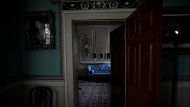 A room is seen at Mount Vernon estate, home of George Washington, the first President of the United States, in Fairfax County, Virginia. Built using enslaved labour by George Washington’s father, Augustine Washington in 1734, the house was inherited by George years later and expanded to almost 11,000 square feet with two and a half stories and a full cellar.  (Carlos Barria / REUTERS) 