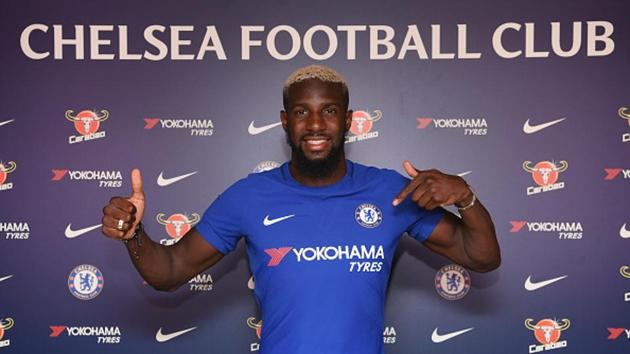 Tiemoue Bakayoko after signing his 5 year contract for Chelsea at Chelsea Training Ground.(Chelsea FC via Getty Images)