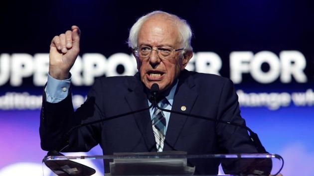 US Senator Bernie Sanders, who is running for the Democratic nomination for the White House, on Saturday called for the Trump administration to “speak out boldly” in support of human rights in Kashmir.(Reuters Image)