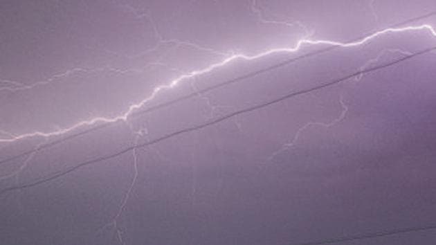 With 9 lakh lightning strikes between April 1 and July 31 this year, Odisha recorded the highest number of lightning strikes in the country, while Jammu and Kashmir recorded the least with about 20,000 strikes, a report by a research body of the India Meteorological Department (IMD) has found.(Shankar Narayan/HT PHOTO)