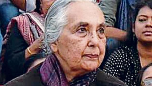 Historian Romila Thapar was asked to submit her work. (HT) Historian Romila Thapar was asked to submit her work. (HT)