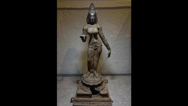 “Most of the objects that were illegally exported were those acquired by art dealer Subhash Kapoor,” said DN Dimri, former director of antiquities at ASI. Allegedly one of the most prolific art smugglers in the world, Kapoor is currently on trial in Chennai and is charged with running a $100 million international smuggling racket. He was arrested in Frankfurt International Airport in 2011 and was extradited to Chennai the following year. (Biplov Bhuyan / HT Photo) “Most of the objects that were illegally exported were those acquired by art dealer Subhash Kapoor,” said DN Dimri, former director of antiquities at ASI. Allegedly one of the most prolific art smugglers in the world, Kapoor is currently on trial in Chennai and is charged with running a $100 million international smuggling racket. He was arrested in Frankfurt International Airport in 2011 and was extradited to Chennai the following year. (Biplov Bhuyan / HT Photo)