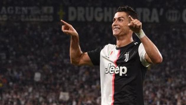 Cristiano Ronaldo reacts after scoring a goal in Juventus’ 4-3 win over Napoli.(Twitter)