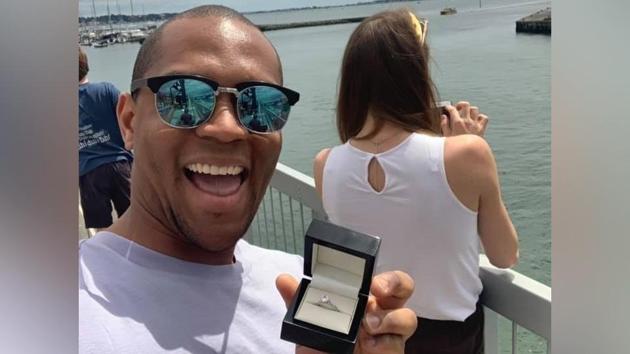 Edi Okoro considers himself a spontaneous person and wanted his proposal to be just that - not planned. (Facebook/Edi Okoro) Edi Okoro considers himself a spontaneous person and wanted his proposal to be just that - not planned. (Facebook/Edi Okoro)