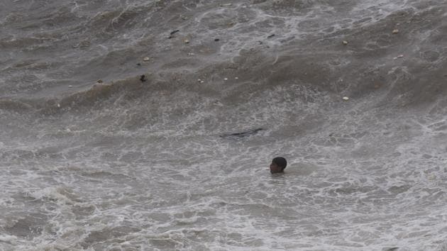 According to the police, some tourists keep going into the water to take selfies with big waves.(HT FILE PHOTO.)