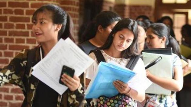 DU Admissions(Raj K Raj/HT PHOTO) DU Admissions(Raj K Raj/HT PHOTO)