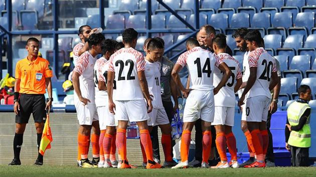 Igor Stimac, head coach of India, gives instruction to his team during an international friendly match between Curacao and India. (Getty Images) Igor Stimac, head coach of India, gives instruction to his team during an international friendly match between Curacao and India. (Getty Images)