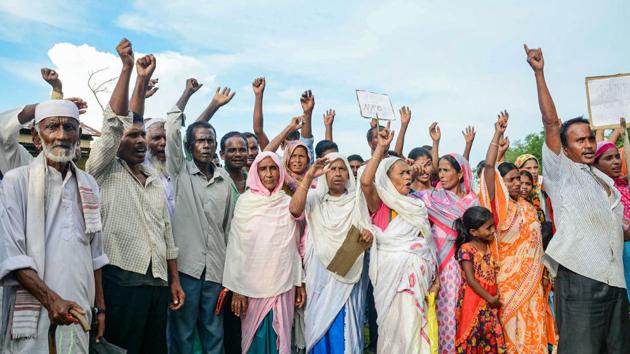 The NRC list, released on August 31 to update an NRC that was published in 1951, controversially excluded 1.9 million of the 33.02 million residents who had applied to prove their citizenship in a Supreme Court-monitored process. (PTI) The NRC list, released on August 31 to update an NRC that was published in 1951, controversially excluded 1.9 million of the 33.02 million residents who had applied to prove their citizenship in a Supreme Court-monitored process. (PTI)