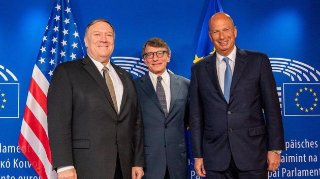 The US is confident of a reset in transatlantic relations when a new EU leadership takes office later this year, Washington’s top envoy to Brussels said on Tuesday. (Ambassador Sondland/Twitter) The US is confident of a reset in transatlantic relations when a new EU leadership takes office later this year, Washington’s top envoy to Brussels said on Tuesday. (Ambassador Sondland/Twitter)