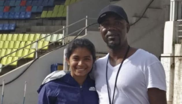 Pune sprinter Siddhi Hiray has trained with Jermaine Shand in Kingston, Jamaica. (HT) Pune sprinter Siddhi Hiray has trained with Jermaine Shand in Kingston, Jamaica. (HT)