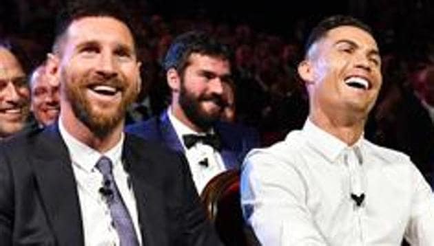 Cristiano Ronaldo of Juventus and Lionel Messi of FC Barcelona (L to R).(UEFA via Getty Images) Cristiano Ronaldo of Juventus and Lionel Messi of FC Barcelona (L to R).(UEFA via Getty Images)