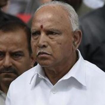 New Delhi, India - August 7, 2019: Karnataka CM B S Yediyurappa leaves after paying his last respects to former Minister of External Affairs Sushma Swaraj at her residence at Jantar Mantar in New Delhi, India, on Wednesday, August 7, 2019. (Photo by Vipin Kumar/ Hindustan Times) (Vipin Kumar/HT PHOTO) New Delhi, India - August 7, 2019: Karnataka CM B S Yediyurappa leaves after paying his last respects to former Minister of External Affairs Sushma Swaraj at her residence at Jantar Mantar in New Delhi, India, on Wednesday, August 7, 2019. (Photo by Vipin Kumar/ Hindustan Times) (Vipin Kumar/HT PHOTO)