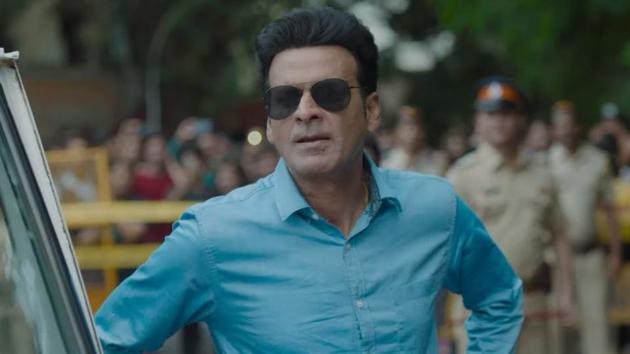 Manoj Bajpayee in a still from The Family Man trailer.