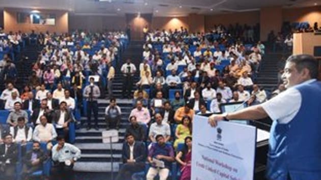 Gadkari said he would discuss with the finance minister the prospects of lowering the GST on the automobile sector from 28% to 18%. (Photo @nitin_gadkari) Gadkari said he would discuss with the finance minister the prospects of lowering the GST on the automobile sector from 28% to 18%. (Photo @nitin_gadkari)
