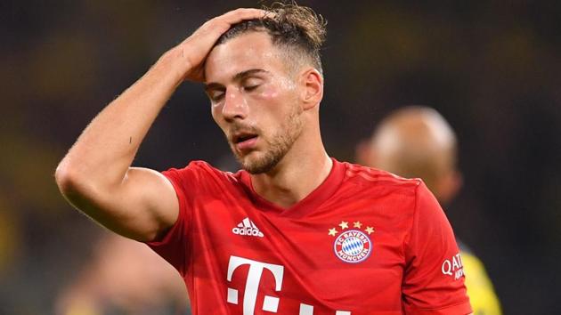 Bayern Munich's German midfielder Leon Goretzka reacts.(AFP)