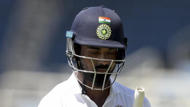 Kingston: India's KL Rahul walks to the pavilion after his dismissal during day one of the second Test cricket match against West Indies at Sabina Park cricket ground in Kingston, Jamaica Friday, Aug. 30, 2019.(AP)