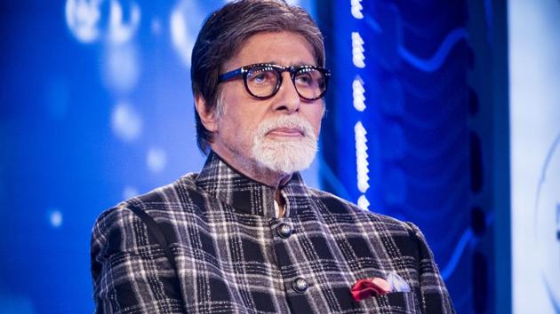 Bollywood actor Amitabh Bachchan during the launch of Mission Paani campaign at JW Marriott, Juhu.(Satyabrata Tripathy/HT Photo)