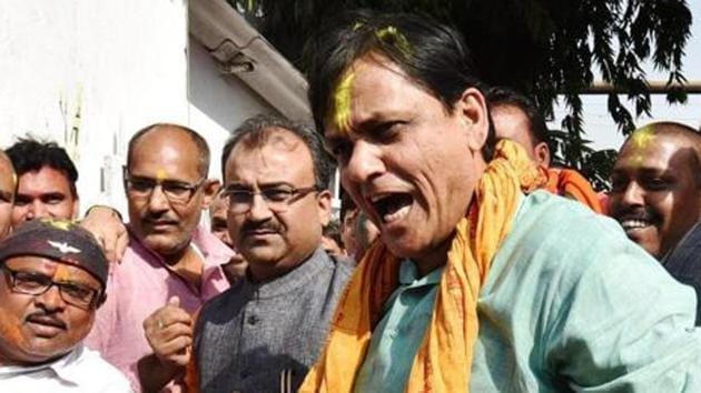 Junior home minister Nityanand Rai continues to head the Bihar BJP, months after their induction into the union council of ministers.(PTI file photo)