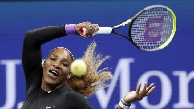 New York: Serena Williams, of the United States, returns a shot to Qiang Wang, of China, during the quarterfinals of the U.S. Open tennis tournament Tuesday, Sept. 3, 2019, in New York. AP/PTI(AP9_4_2019_000023B) (AP) New York: Serena Williams, of the United States, returns a shot to Qiang Wang, of China, during the quarterfinals of the U.S. Open tennis tournament Tuesday, Sept. 3, 2019, in New York. AP/PTI(AP9_4_2019_000023B) (AP)