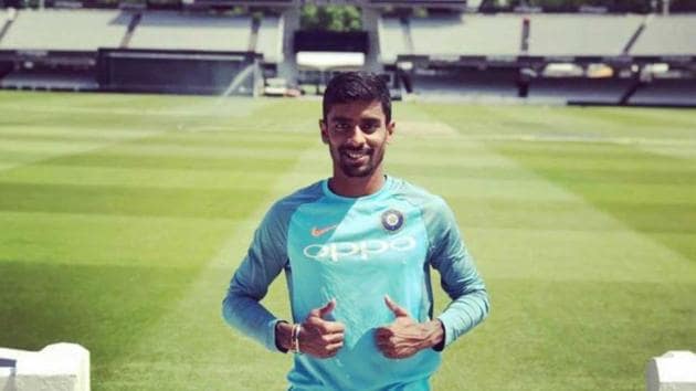 File photo of Bengal captain Abhimanyu Easwaran.(Twitter)