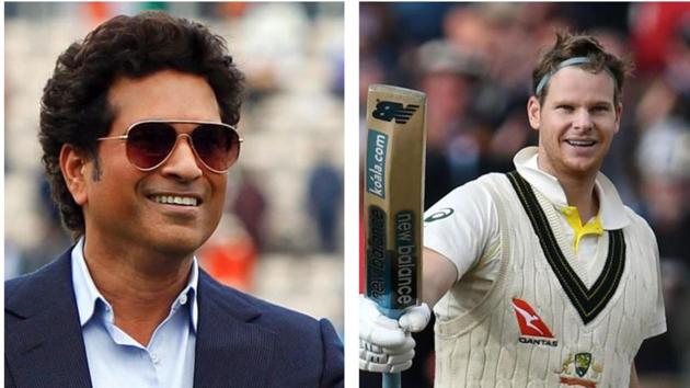 Sachin Tendulkar (L) and Steve Smith (R)(HT Collage)