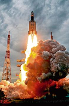 India’s second Moon mission Chandrayaan-2 lifted off onboard GSLV Mk III-M1 launch vehicle from Satish Dhawan Space Center at Sriharikota in Andhra Pradesh,, July 22, 2019(PTI FILE) India’s second Moon mission Chandrayaan-2 lifted off onboard GSLV Mk III-M1 launch vehicle from Satish Dhawan Space Center at Sriharikota in Andhra Pradesh,, July 22, 2019(PTI FILE)