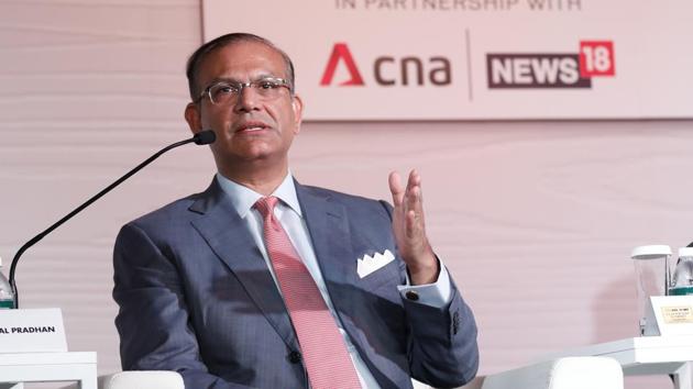 Jayant Sinha, Member of Parliament, during the ‘Vision for India as a global influencer’ session in the Hindustan Times MintAsia Leadership Summit, in Singapore.(HT Photo)