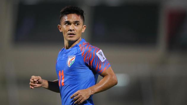 Sunil Chhetri in action during the AFC Asian Cup for India. (Getty Images) Sunil Chhetri in action during the AFC Asian Cup for India. (Getty Images)