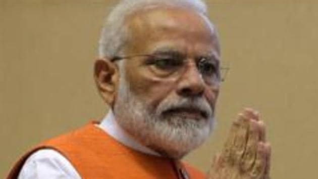 Prime Minister Modi will be at the Indian Space Research Organisation (ISRO) headquarters in Bengaluru on Saturday to watch the final descent of Chandrayaan-2 on the Moon’s surface.(Mohd Zakir/HT PHOTO) Prime Minister Modi will be at the Indian Space Research Organisation (ISRO) headquarters in Bengaluru on Saturday to watch the final descent of Chandrayaan-2 on the Moon’s surface.(Mohd Zakir/HT PHOTO)