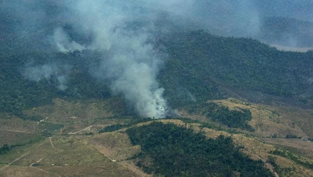 The world’s biggest rainforest, which has been hit by nearly 90,000 fires this year, plays a vital role in the regulation of the world’s climate and water resources.(AP photo)