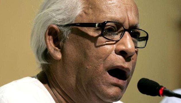 Buddhadeb Bhattacharjee, who was admitted to the intensive therapy unit (ITU) of a private hospital in Kolkata, is stable(Reuters Photo)