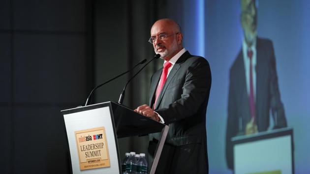 DBS Bank CEO Piyush Gupta stressed on Asia’s economic growth in the recent times. “Asia today is no longer the factory of the world, it is the marketplace. The reality is that Asia’s middle class is consuming - be it the streets in Bangkok and Jakarta and Beijing, New Delhi, Mumbai, you can see that the people in the big cities have spending power,” he said. (HT Photo) 