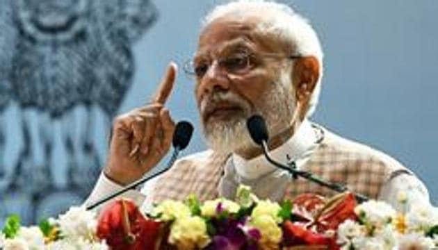 Prime Minister Narendra Modi, who will address a rally in Rohtak on Sunday ahead of the assembly elections scheduled to take place the next month, will lay the foundation stone for two major projects in Gurugram. (ANI Photo) Prime Minister Narendra Modi, who will address a rally in Rohtak on Sunday ahead of the assembly elections scheduled to take place the next month, will lay the foundation stone for two major projects in Gurugram. (ANI Photo)