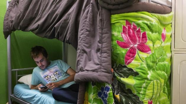 A couple weeks ago, he said, he was trying to sleep on the train but couldn’t stop crying, thinking how badly he had hurt his mother. In his bed at the shelter in Sydney, he lay awake thinking of her pain. And then another doctor, another prescription, another overdose. That was the moment he decided, “Enough’s enough,”. That’s why he agreed to go into detox for a few days. (David Goldman / AP) A couple weeks ago, he said, he was trying to sleep on the train but couldn’t stop crying, thinking how badly he had hurt his mother. In his bed at the shelter in Sydney, he lay awake thinking of her pain. And then another doctor, another prescription, another overdose. That was the moment he decided, “Enough’s enough,”. That’s why he agreed to go into detox for a few days. (David Goldman / AP)