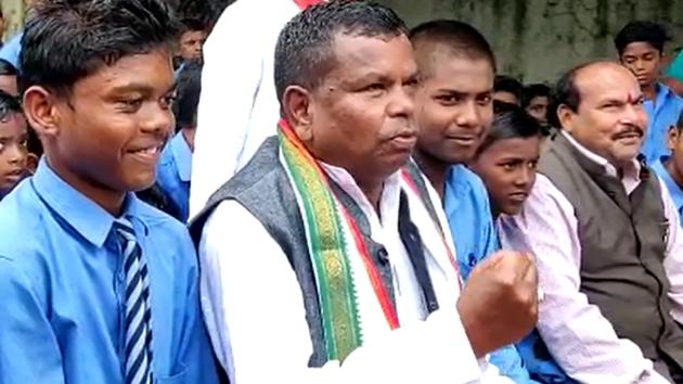 Chhattisgarh minister Kawasi Lakhma (Video screen grab) Chhattisgarh minister Kawasi Lakhma (Video screen grab)