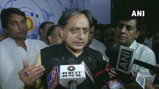 Congress MP Shahshi Tharoor said he joined the Congress because he believed it was he best vehicle for advancement of the ideas of inclusive and progressive India.(ANI)
