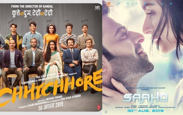 Chhichhore collected around <span class='webrupee'>?</span>35 crore in first weekend whereas Saaho (Hindi) stands at <span class='webrupee'>?</span>130 crore.