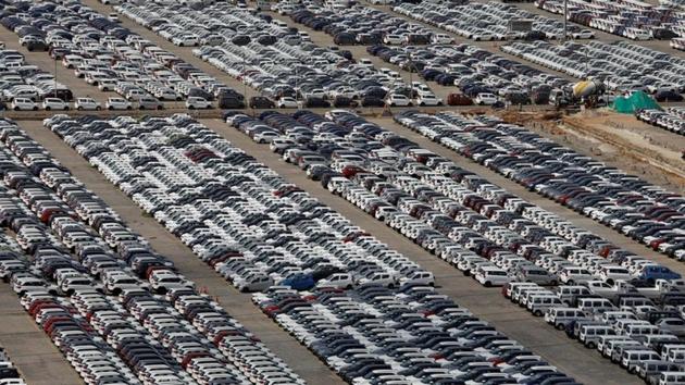 Cars are seen parked at Maruti Suzuki's plant at Manesar.(REUTERS) Cars are seen parked at Maruti Suzuki's plant at Manesar.(REUTERS)